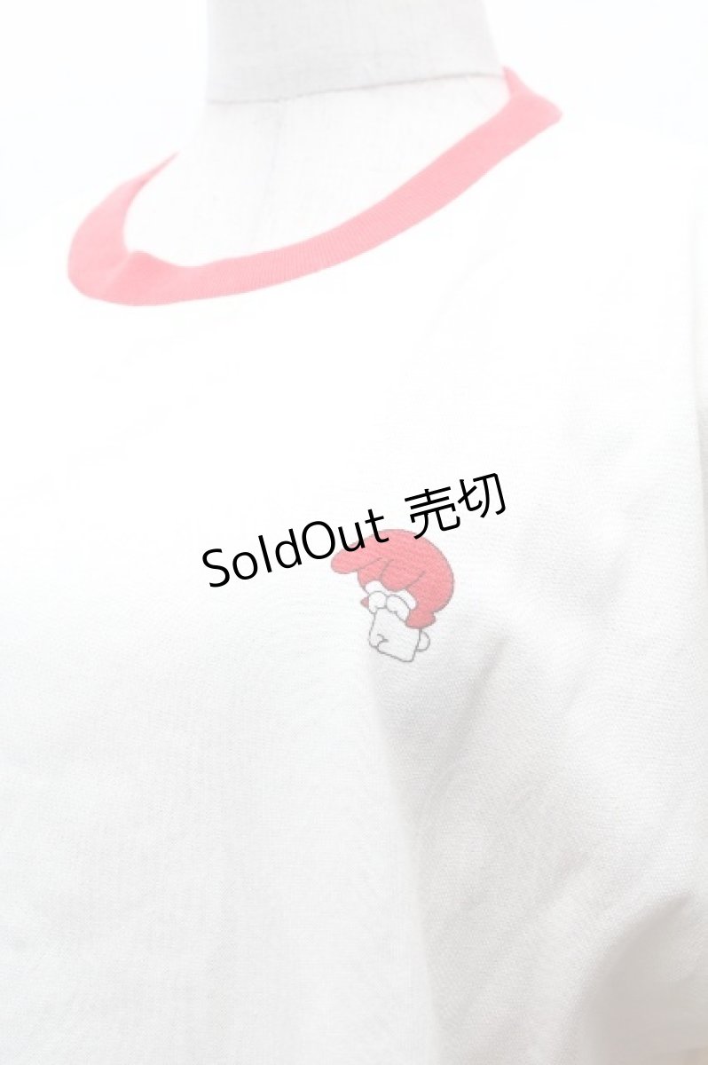 画像3: サンリオ / マイメロディTシャツ  赤ｘオフ S-26-04-12-014-EL-BL-HR-ZS (3)