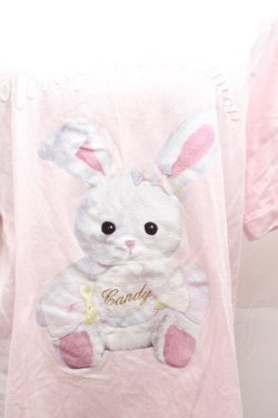 画像2: Honey Cinnamon / うさぎプリント半袖カットソー  ピンク S-26-04-12-025-LO-TO-HR-ZS