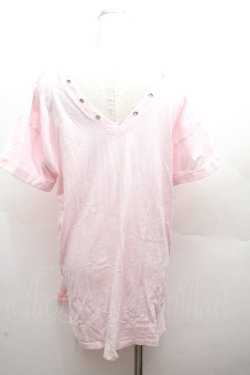 画像4: Honey Cinnamon / うさぎプリント半袖カットソー  ピンク S-26-04-12-025-LO-TO-HR-ZS