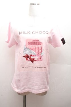 画像1: MILK / 100% LOVE TEE  ピンク S-26-04-12-026-ML-TO-HR-ZS