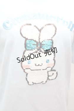 画像2: サンリオ / スパンコールシナモロールTシャツ  サックス S-26-04-12-028-EL-TS-HR-ZS