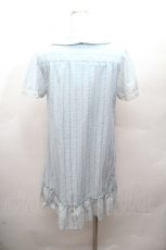 画像3: axes femme / プリントシフォンシャツワンピース  サックス S-26-04-12-029-AX-TS-HR-ZS (3)