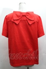 画像2: Franche Lippee / バックリボンカットソー 3L 赤 S-26-04-14-031-LO-TO-HR-ZS (2)