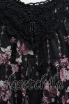 画像3: axes femme / 花柄シフォンチュニック  黒 S-26-04-14-035-AX-TS-HR-ZS (3)