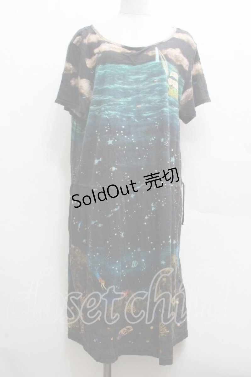 画像1: Franche Lippee / パイレーツワンピース 3L 黒ｘグリーン S-26-04-14-040-LO-OP-HR-ZS (1)