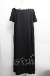 画像2: Franche Lippee / 襟フリルレースワンピース 3L 黒ｘオフ S-26-04-14-041-LO-OP-HR-ZS (2)