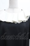 画像3: Franche Lippee / 襟フリルレースワンピース 3L 黒ｘオフ S-26-04-14-041-LO-OP-HR-ZS (3)