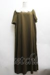画像1: Franche Lippee / 襟フリルレースワンピース 3L カーキｘオフ S-26-04-14-042-LO-OP-HR-ZS (1)