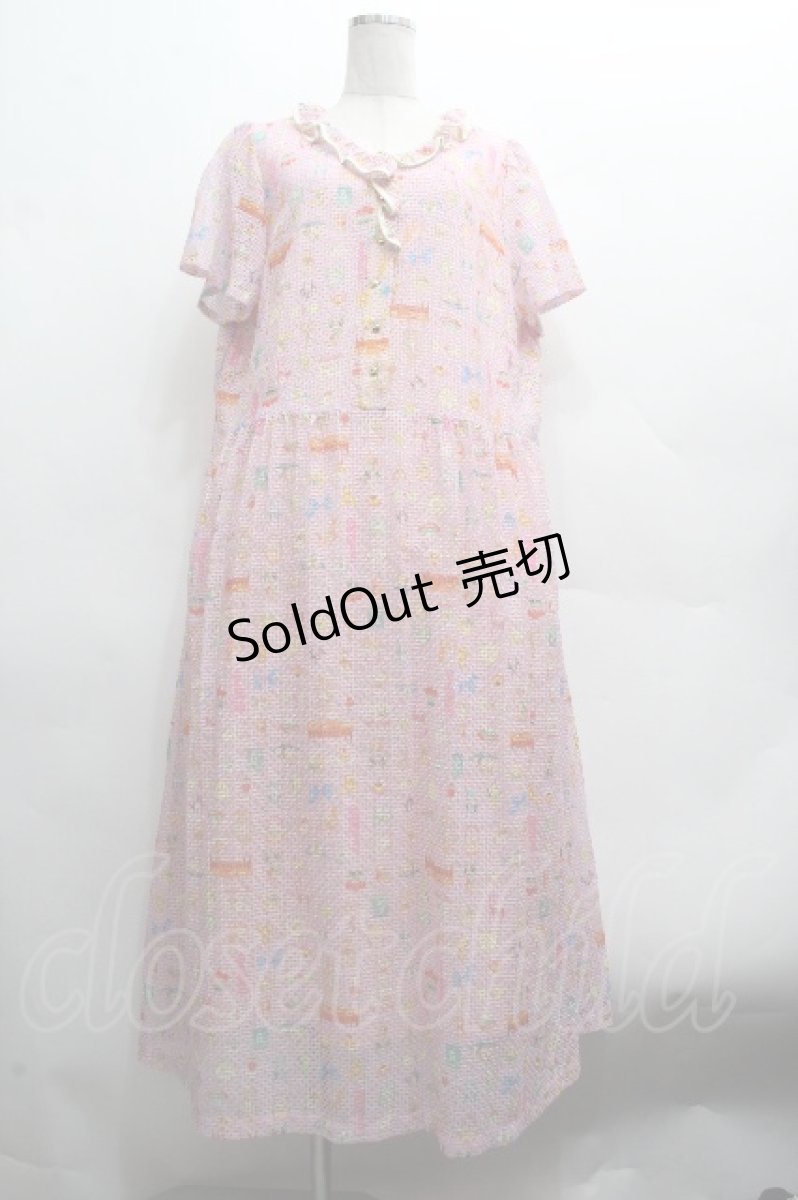 画像1: Franche Lippee / ミニチュアコレクターワンピース  ピンク S-26-04-14-049-LO-TO-HR-ZS (1)