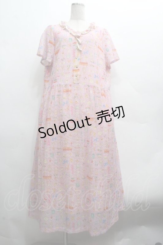 画像1: Franche Lippee / ミニチュアコレクターワンピース  ピンク S-26-04-14-049-LO-TO-HR-ZS (1)