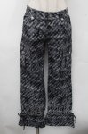 画像1: ALGONQUINS / プリントパンツ  黒 S-26-04-14-054-AL-PA-HR-ZS (1)
