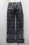 画像2: ALGONQUINS / プリントパンツ  黒 S-26-04-14-054-AL-PA-HR-ZS (2)