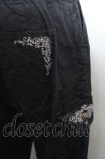 画像3: axes femme / ポケット刺繍カーゴパンツ  黒 S-26-04-14-055-AX-PA-HR-ZS (3)
