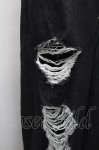 画像3: REFLEM / ハイクラッシュワイドデニムパンツ  黒 S-26-04-14-056-PU-PA-AS-ZS (3)