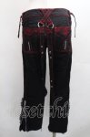 画像2: TRIPP NYC / 裾カットパンツ 0 黒ｘ赤 S-26-04-14-057-PU-PA-HR-ZS (2)