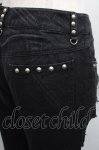 画像5: GLP / チェックダメージパンツ  黒ｘ赤 S-26-04-14-058-PU-PA-HR-ZS (5)