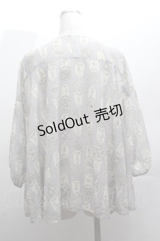 画像2: Franche Lippee / Fortuneブラウス 3L グレー S-26-04-14-009-LO-ZA-HR-ZS (2)