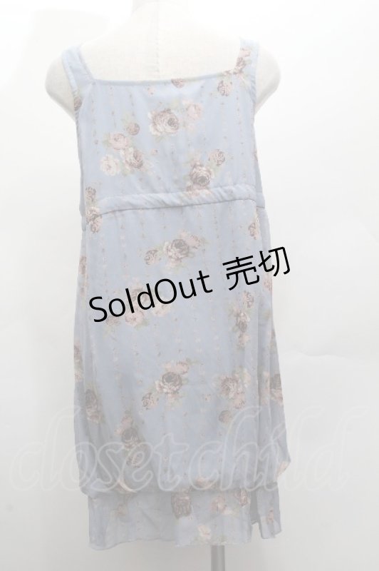 画像2: axes femme / スリットバルーンチュニック  ブルー S-26-04-14-020-AX-OP-HR-ZS (2)