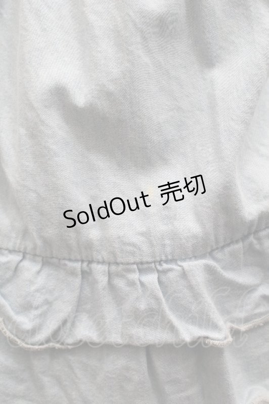 画像4: axes femme / 刺繍入りワンピース  サックス S-26-04-14-021-AX-OP-HR-ZS (4)