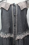 画像3: axes femme / レースキャミチュニック  グレー S-26-04-14-024-AX-OP-HR-ZS (3)