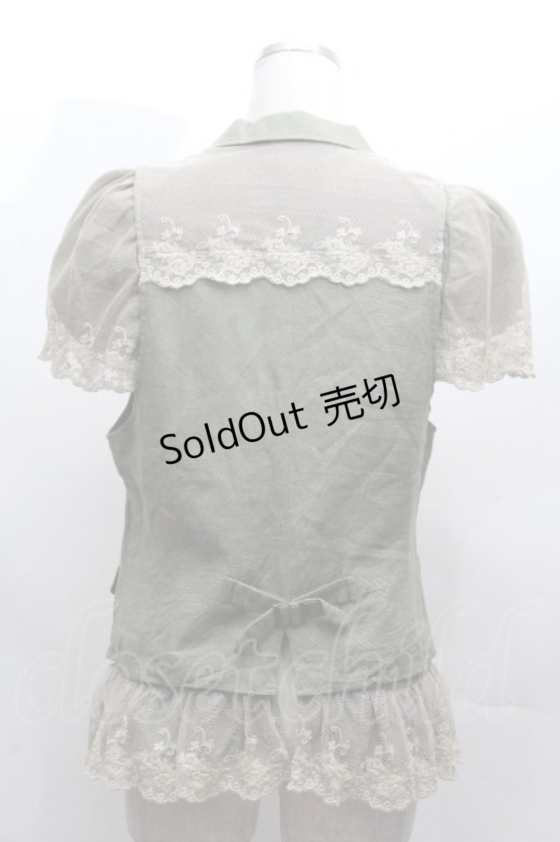 画像2: axes femme / レースベスト  カーキ S-26-04-14-025-AX-BL-HR-ZS (2)