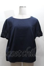 画像1: Franche Lippee / 袖リボンカットソー  紺 S-26-04-14-030-LO-TO-HR-ZS (1)