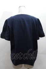 画像2: Franche Lippee / 袖リボンカットソー  紺 S-26-04-14-030-LO-TO-HR-ZS (2)