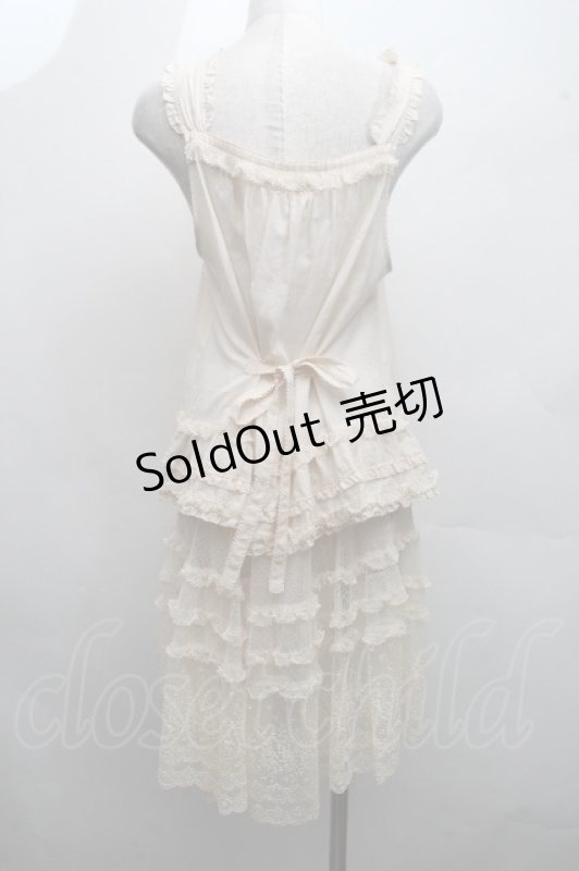 画像2: PINK HOUSE / ドットチュール×オリジナルローズチュールレース使いチュニックブラウス  キナリ S-26-04-15-036-LO-OP-HR-ZS (2)