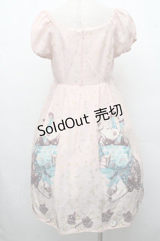 画像2: Emily Temple cute / ワンダーランドプリントワンピース  ピンク S-26-04-15-041-ET-OP-HR-ZS (2)