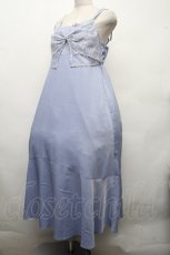 画像3: axes femme / ビッグレースリボンキャミワンピース  サックス S-26-04-15-046-AX-OP-HR-ZS (3)