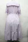画像2: m petit by misako / TT*Mギンガムチェック半袖ワンピース LL ラベンダー S-26-04-15-048-LO-OP-AS-ZS (2)