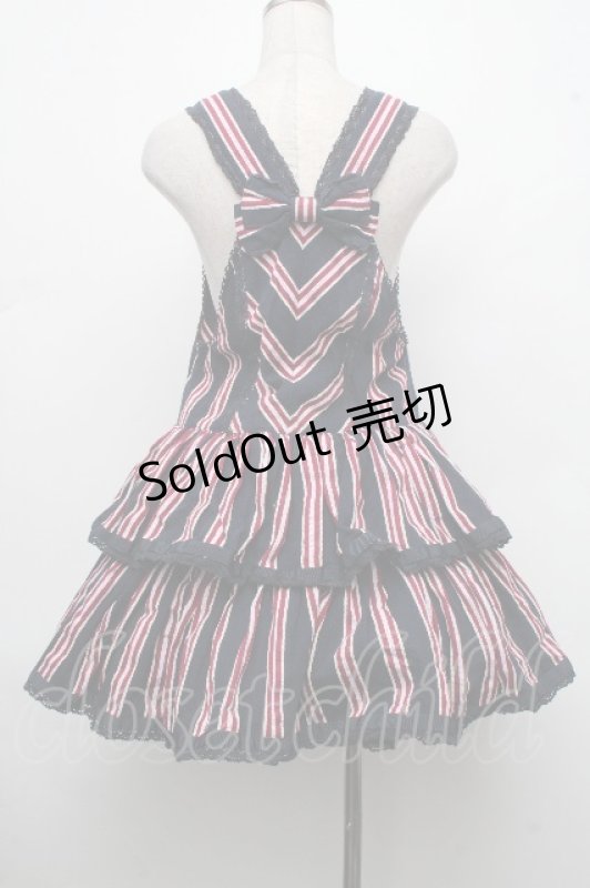 画像2: BABY,THE STARS SHINE BRIGHT / ブリティッシュレジメンタルサロペット  紺 S-26-04-15-052-BA-OP-AS-ZS (2)