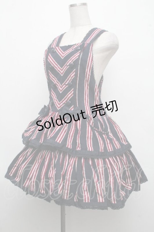 画像3: BABY,THE STARS SHINE BRIGHT / ブリティッシュレジメンタルサロペット  紺 S-26-04-15-052-BA-OP-AS-ZS (3)