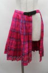 画像1: Jane Marple / タータンチェック巻きスカート  ピンク S-26-04-15-060-JM-SK-AS-ZS (1)