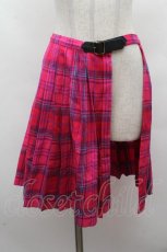画像1: Jane Marple / タータンチェック巻きスカート  ピンク S-26-04-15-060-JM-SK-AS-ZS (1)