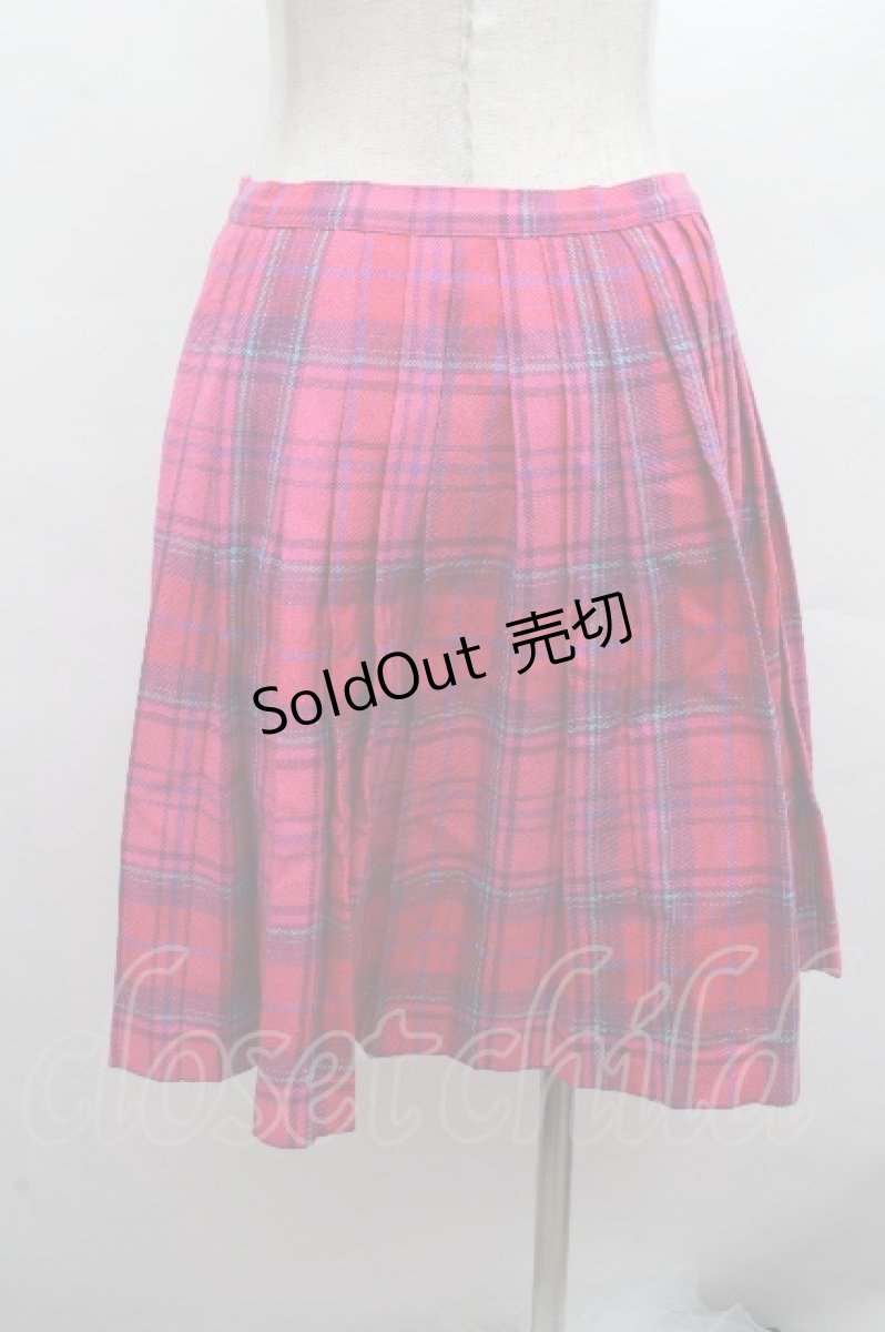 画像3: Jane Marple / タータンチェック巻きスカート  ピンク S-26-04-15-060-JM-SK-AS-ZS (3)