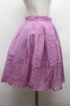 画像2: Jane Marple / サッカー地チェックスカート  ラベンダー S-26-04-15-061-JM-SK-AS-ZS (2)