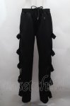 画像1: REFLEM / サイドZIPバックルベルトパンツ  黒 S-26-04-15-063-PU-PA-HR-ZS (1)