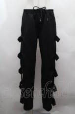 画像1: REFLEM / サイドZIPバックルベルトパンツ  黒 S-26-04-15-063-PU-PA-HR-ZS (1)
