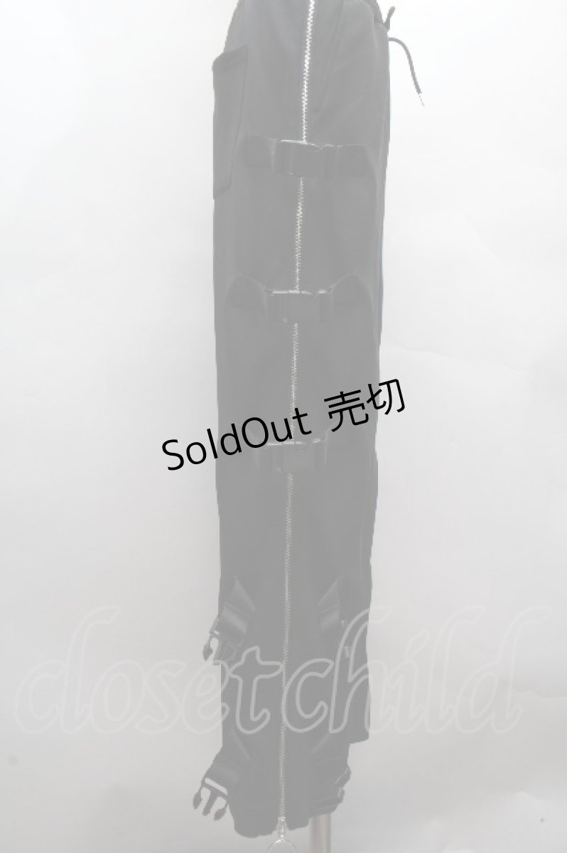 画像3: REFLEM / サイドZIPバックルベルトパンツ  黒 S-26-04-15-063-PU-PA-HR-ZS (3)
