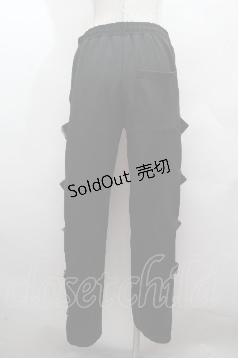 画像4: REFLEM / サイドZIPバックルベルトパンツ  黒 S-26-04-15-063-PU-PA-HR-ZS (4)