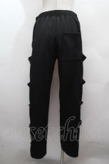 画像4: REFLEM / サイドZIPバックルベルトパンツ  黒 S-26-04-15-063-PU-PA-HR-ZS (4)
