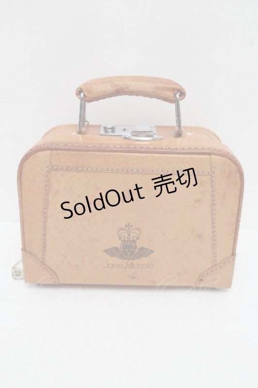 画像1: Jane Marple / レザートランクバッグ  ベージュ S-26-04-15-008-JM-BG-AS-ZS (1)