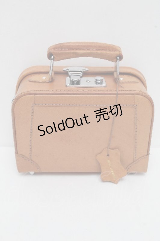 画像2: Jane Marple / レザートランクバッグ  ベージュ S-26-04-15-008-JM-BG-AS-ZS (2)