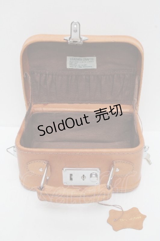 画像3: Jane Marple / レザートランクバッグ  ベージュ S-26-04-15-008-JM-BG-AS-ZS (3)