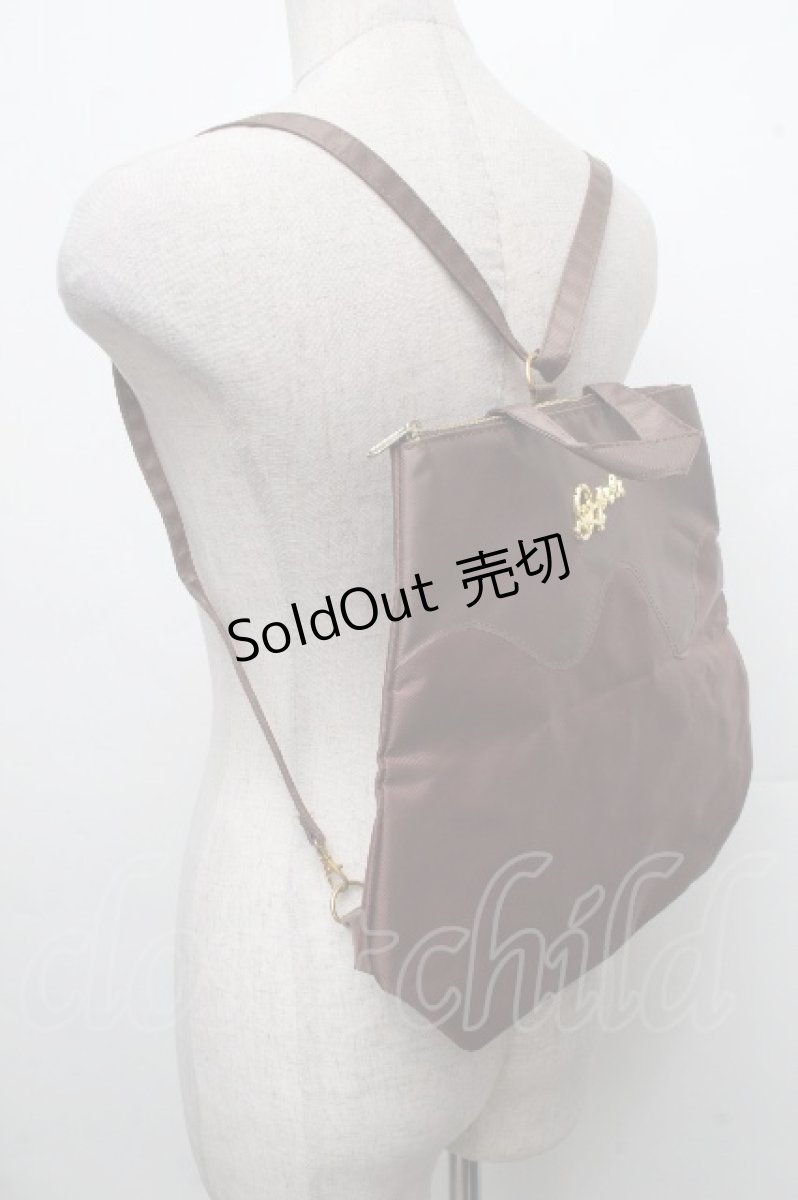 画像1: Q-pot. / メルティービターチョコレートリュック  ブラウン S-26-04-15-012-QP-BG-AS-ZS (1)