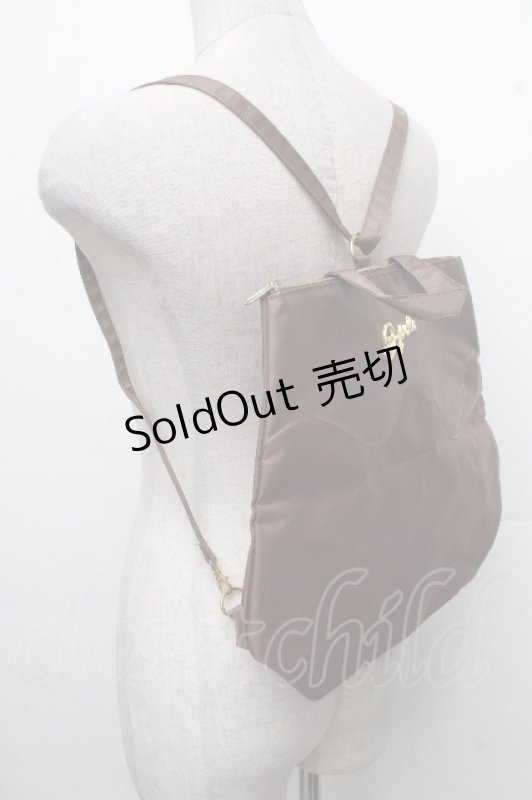 画像1: Q-pot. / メルティービターチョコレートリュック  ブラウン S-26-04-15-012-QP-BG-AS-ZS (1)