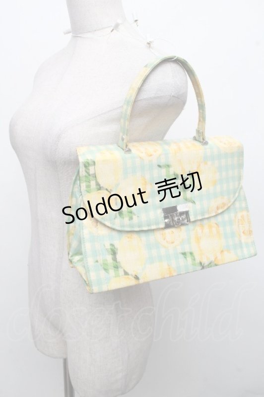 画像1: MILK / レモンギンガムバッグ   S-26-04-15-013-ML-BG-TE-ZS (1)