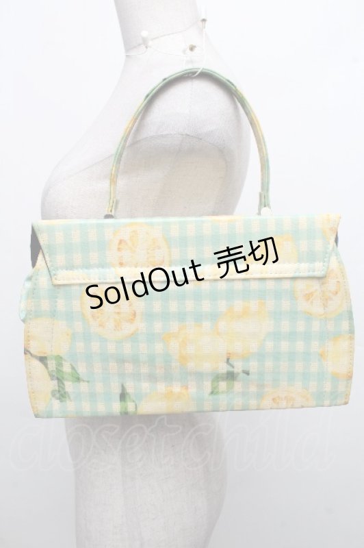 画像3: MILK / レモンギンガムバッグ   S-26-04-15-013-ML-BG-TE-ZS (3)