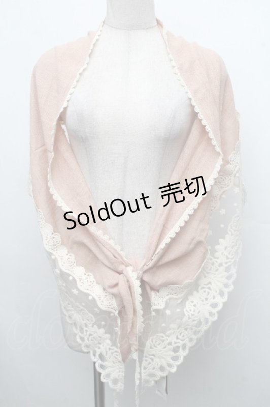 画像1: axes femme / バラレースストール  アワピンク S-26-04-15-015-AX-ZA-HR-ZS (1)